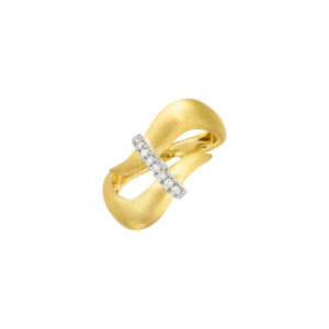 Minotaur collection Ring with white diamonds