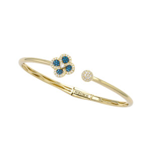 Volcanic Flower Collection Bracelet with diamonds