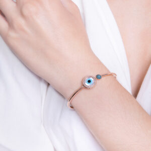 Greek Eye collection Bracelet with diamonds & Mother of pearl