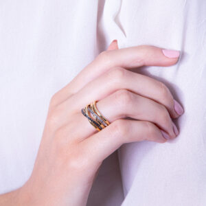 Wreath collection Ring with diamonds