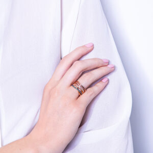 Wreath collection Ring with diamonds