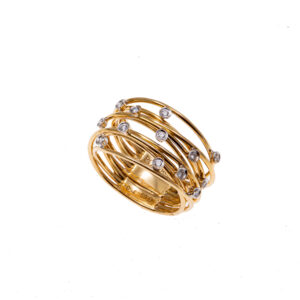 Wreath collection Ring with diamonds