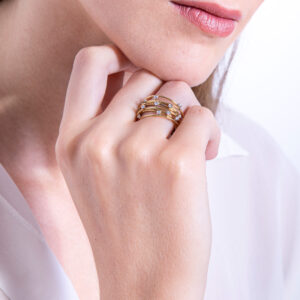 Wreath collection Ring with diamonds