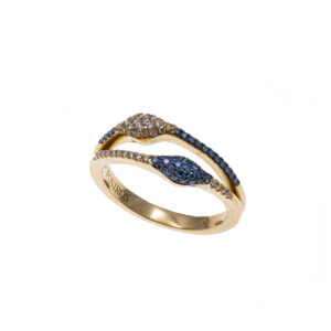 Wreath collection Ring with white diamonds