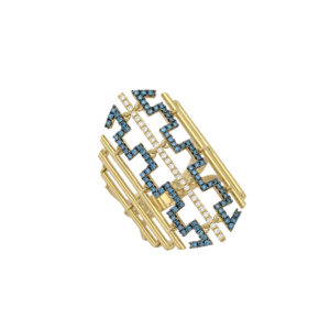 Peristeriones Collection Ring with diamonds