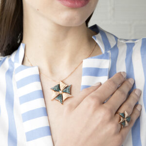 Windmill Collection Pendant with diamonds