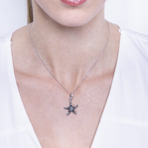 Seaworld Collection Pendantwith diamonds & topaz