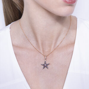 Seaworld Collection Pendant with diamonds & Amethysts