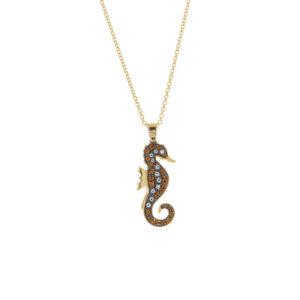 Seaworld Collection Pendant with white diamonds & topaz & Citrines