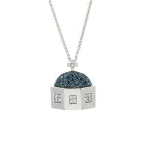 Blue Dome Collection Pendant with diamonds