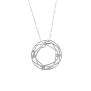 Wreath collection Pendant with white diamonds
