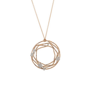 Wreath collection Pendant with white diamonds