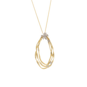 Wreath collection Pendant with white diamonds