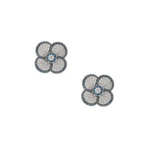 Volcanic Flower Collection Earrings with diamonds