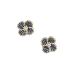 Volcanic Flower Collection Earrings with diamonds
