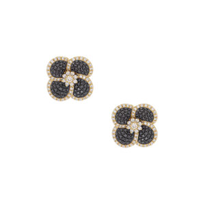 Volcanic Flower Collection Earrings with diamonds