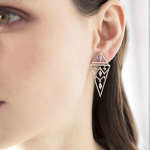 Peristeriones Collection Earrings with diamonds