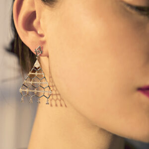 Peristeriones Collection Earrings with diamonds