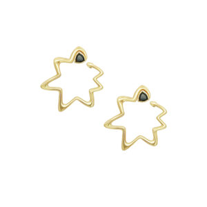 Gold Collection Earrings with diamonds