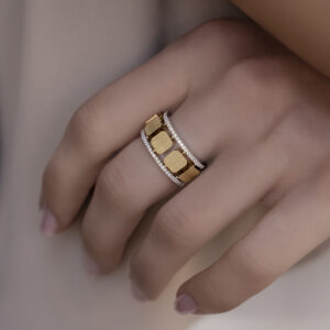 Byzantine Collection Ring with diamonds